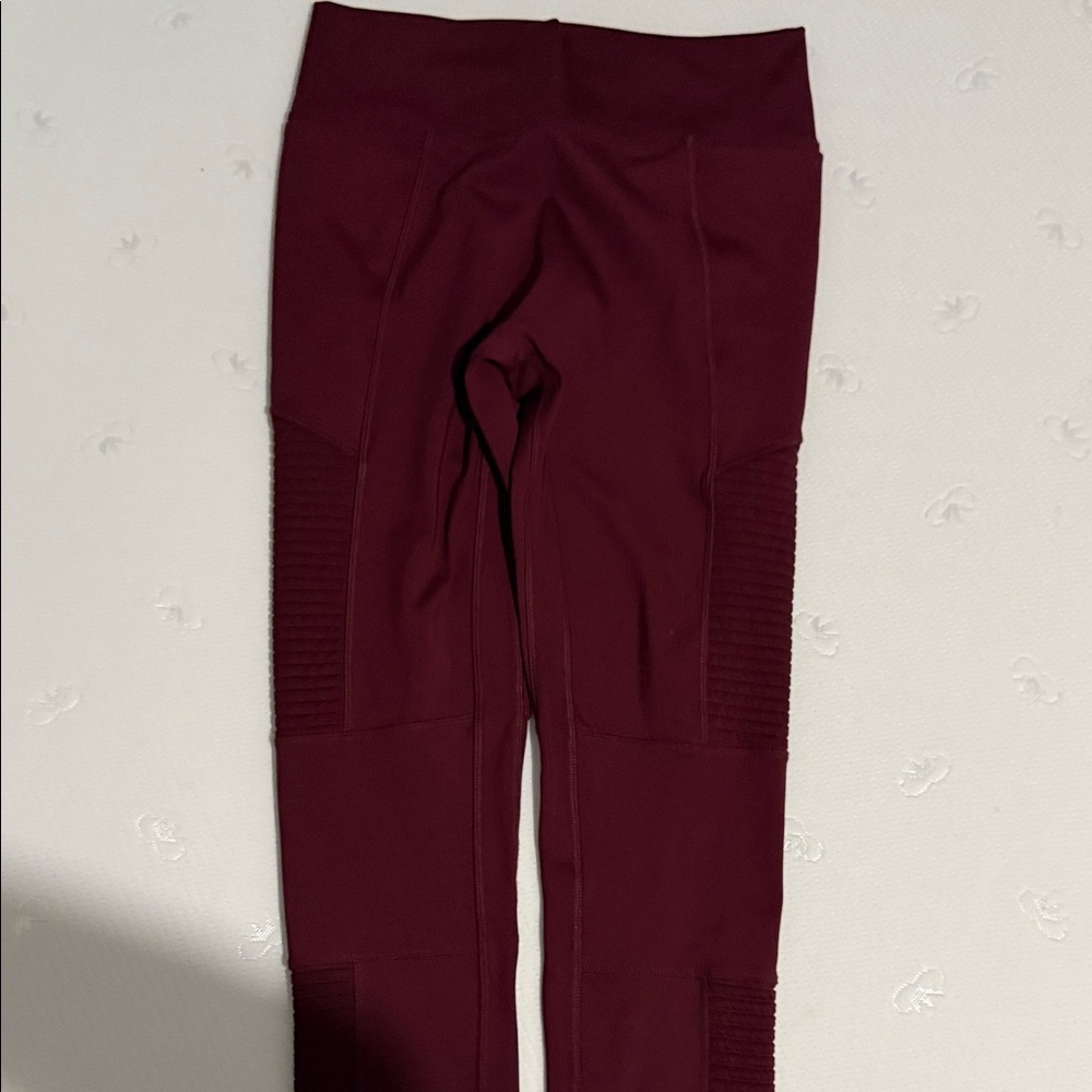 Fabletics Burgundy Leggings